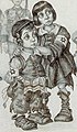 Jewish children detail, Arthur Szyk (1894-1951). To Be Shot as Dangerous Enemies of the Third Reich (1943), New York (cropped).jpg