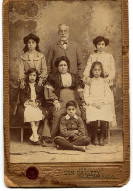 Maltese Jews in Valletta, 19th century