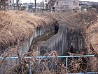 新池からの流路との合流点 （2024年（令和6年）2月）