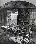 Beethovens Arbeitszimmer, 1827