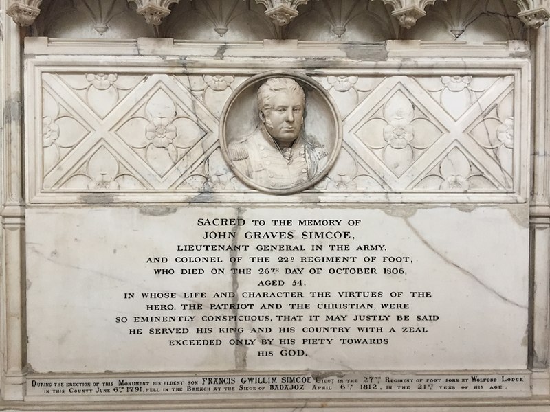 File:John Graves Simcoe Memorial, Exeter Cathedral.jpg