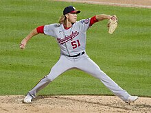 Jordan Weems pitching, July 29, 2023 (1) (cropped).jpg