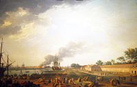 Joseph Vernet, Vue du port de Rochefort, prize du magasin des Colonies.jpg