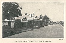 Nakuru in 1913 Jules Leclercq- Aux sources du Nil-1913-station ferroviaire de Nakourou.jpg