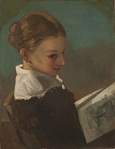 Gustave Courbet, Juliette Courbet âgée de dix ans, vers 1841 – Musée national des Beaux-Arts, Buenos Aires.