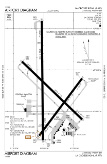 La Crosse Regional Airport Airport located in La Crosse, Wisconsin