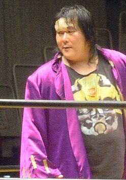 W*ING Kanemura defeated Masato Tanaka in a tournament final to become the inaugural Independent Heavyweight Champion in the semi-main event. Kintaro Kanemura.JPG