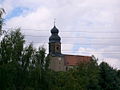 Blick zur Kirche Leuben im Artikel Leuben-Schleinitz