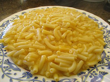 Macaroni and cheese is an American comfort food.[155]