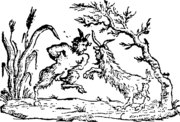 Combat entre un faune et un bouc, artiste inconnu (1787)