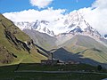 * Nomination Lamaria of Ushguli -- Beqabai 17:20, 20 October 2016 (UTC) * Decline While this is a great scenery, the mountain is overexposed and the fort is entirely in the shadow. IMO not fixable and not a QI for me, sorry. --Basotxerri 07:35, 21 October 2016 (UTC)