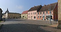 Lassan, Marktplatz von Nordosten