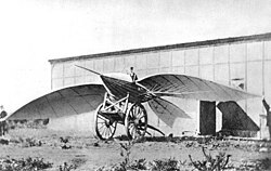 Le Bris' flying machine, photographed by Nadar in 1868.