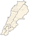 Lebanon_districts map