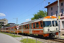 Regional train in Agno