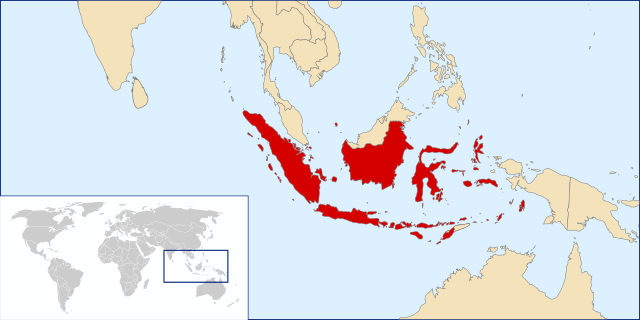 インドネシアの位置