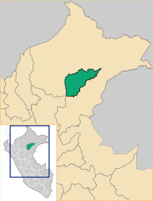 Location of the national reserve Pacaya Samiria in Peru.svg