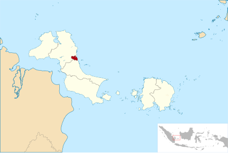 Peta genah Kota Pangkalpinang ring Kepulauan Bangka Belitung