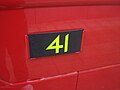 Yellow "41" card in LT80's nearside slot