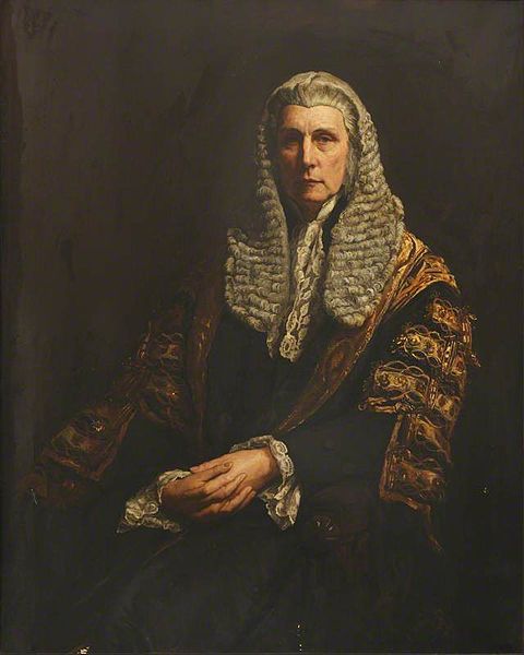 Lord Selborne as Lord Chancellor, by Walter William Ouless.