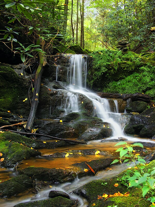 An Oakland Run waterfall near the Mason-Dixon Trail in southeast York County in October 2009