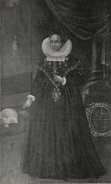 Lucie Otýlie Slavatová (z Hradce, malba na zámku v Jindřichově Hradci)