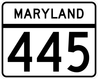 <span class="mw-page-title-main">Maryland Route 445</span>