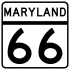 Marcador de la ruta 66 de Maryland