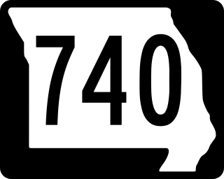 <span class="mw-page-title-main">Missouri Route 740</span> Short state highway in central Missouri