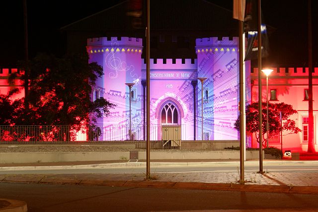 Conservatorium of Music during Macquarie Night Lights from 23 November to 25 December 2006