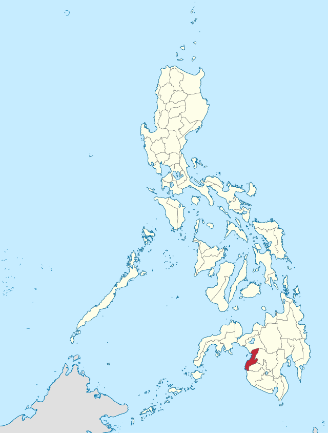 Mapa ng Pilipinas na magpapakita ng lalawigan ng Maguindanao del Norte