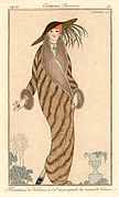 Manto de marta cibelina, en un catálogo francés de 1912.