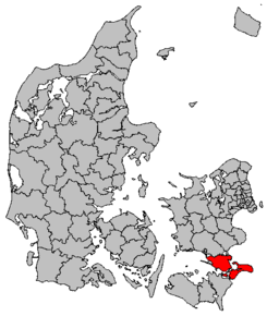 Poziția localității Comuna Vordingborg