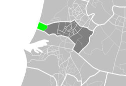 Wijk aan Zee'nin Beverwijk belediyesi içindeki konumu