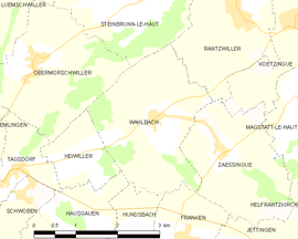 Mapa obce Wahlbach