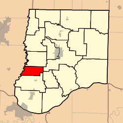 Map highlighting Guthrie Township, Callaway County, Missouri.svg