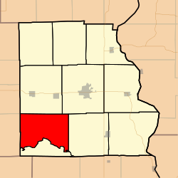 Map highlighting Martin Township, Crawford County, Illinois.svg