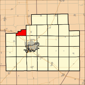 Locația orașului White Oak Township