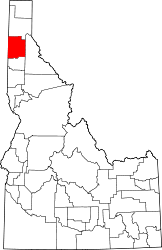 Contea di Kootenai – Mappa