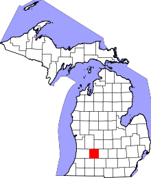 Harta e Barry County në Michigan