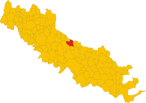 Map of comune of Corte de' Cortesi con Cignone (province of Cremona, region Lombardy, Italy).svg