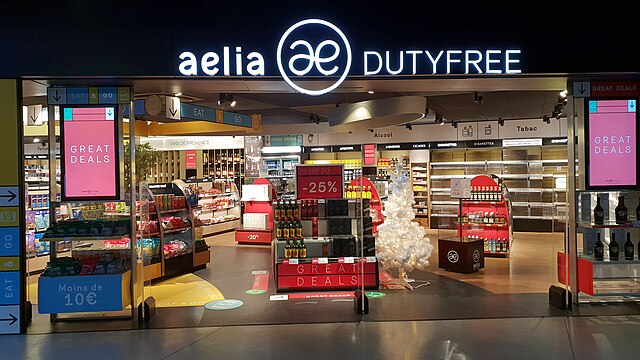Aelia Duty Free store at Marseille Provence Airport