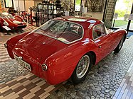 Rear view of a Pinin Farina-bodied Berlinetta at the Umberto Panini museum