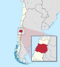 Map of Maule Region