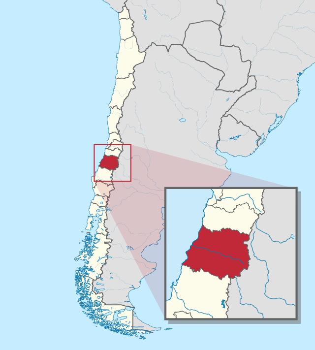 Область Мауле на карте