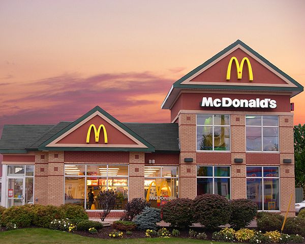 A McDonald's franchise in Moncton, New Brunswick, Canada