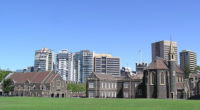 Melbourne Grammar School in Domain Road, South Yarra