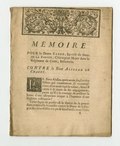 Миниатюра для Файл:Memoire pour la dame Fabre, espouse du Sieur de la Fargue, chirurgien major dans le regiment de conti, infanterie - contre le Sieur Alissan de Chazet. (IA mdu-rare-060129).pdf