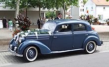 Mercedes-Benz 170 DS, Baujahr 1953 als Hochzeitsauto im Juni 2007