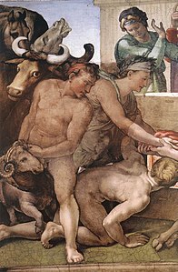Michelangelo, Noé áldozata 02.jpg